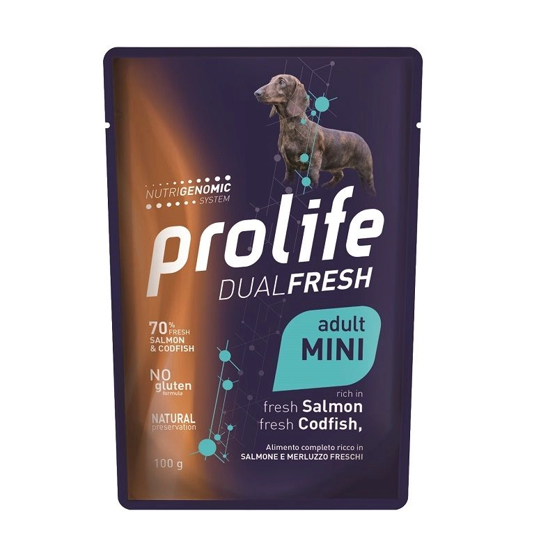 Prolife DualFresh Adult Salmone e Merluzzo Mini 100g
