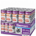 Gemon Adult Bocconcini con Salmone e Gamberetti - 24x415g