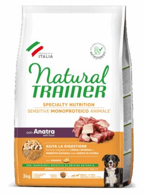 Trainer Sensitive Medium&Maxi Adult No Gluten con Anatra e Cereali Integrali