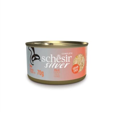 SCHESIR SILVER Filetti di Pollo 70g per Gatto Anziano