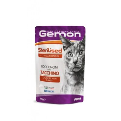 GEMON STERILISED BOCCONCINI CON TACCHINO 100G