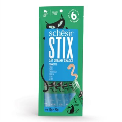 Schesir Stix Tonno per Gatti - Snack Cremoso e Appetitoso