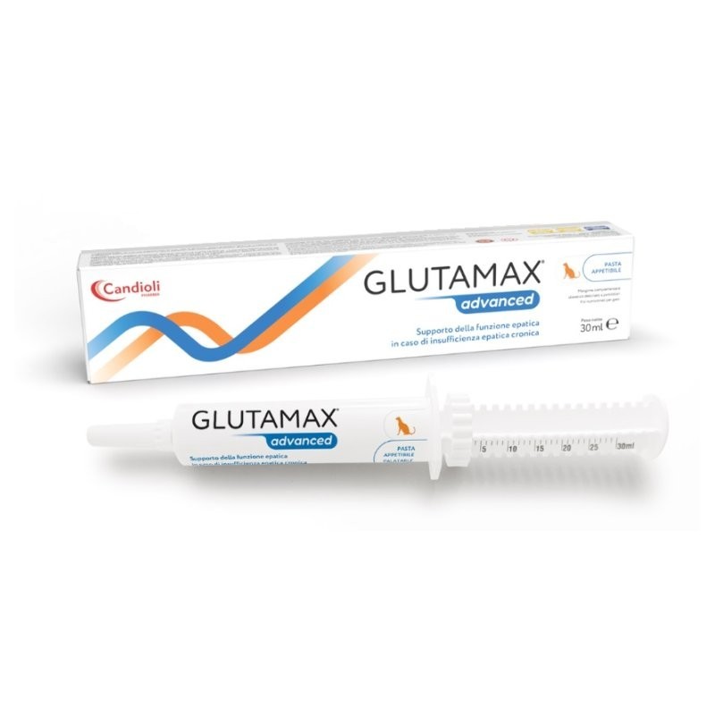 Candioli Glutamax Advanced Pasta per Cani e Gatti 30 ml – Supporto della Funzione Epatica e del Benessere del Fegato