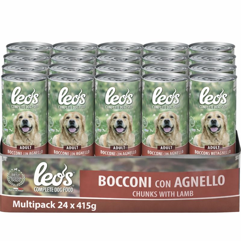 Leo’s Bocconi con Agnello Adult 24x415g