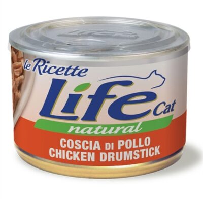 LifeCat Coscia di Pollo 150gr - Alimento Umido per Gatti