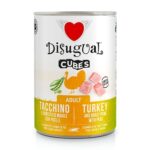 Disugual Cubes Dog 400g - Tacchino, arrosto di maiale e piselli