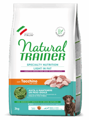Natural Trainer Light in Fat Medium&Maxi Adult con Tacchino
