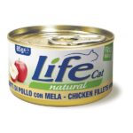 Life Cat Natural Adult Lattine 85g - Pollo con mela