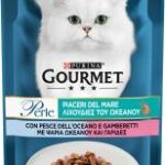 Gourmet Perle Bustine 85g - Piaceri del Mare con Pesce dell'Oceano e Gamberetti