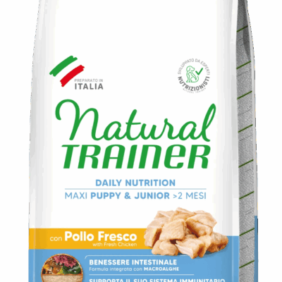 Natural Trainer Maxi Puppy&Junior con Pollo Fresco 12kg