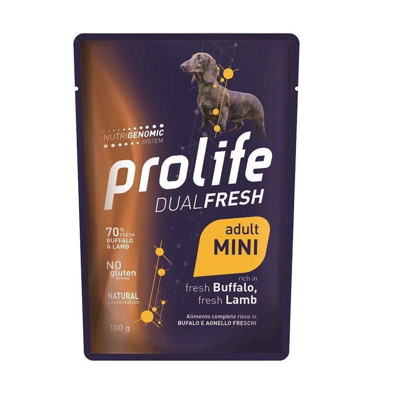 Prolife DualFresh Adult Bufalo e Agnello Mini 100g