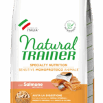 Trainer Sensitive Medium&Maxi Puppy&Junior No Gluten con Salmone e Cereali Integrali - 12kg
