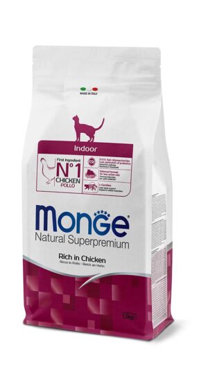Monge Natural Superpremium Indoor Ricco in Pollo