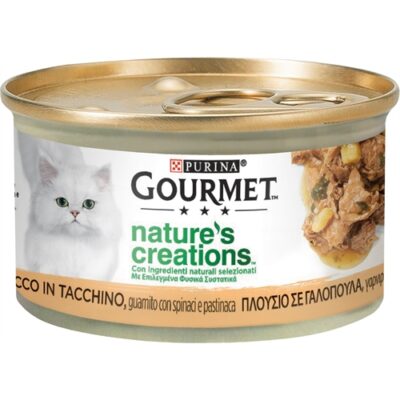 GOURMET NATURE'S CREATION TACCHINO, SPINACI E PASTINACA 85GR