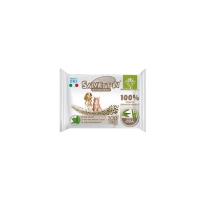 Salviette Igienizzanti XXL Aloe e Bamboo per Cani - 100 Pezzi
