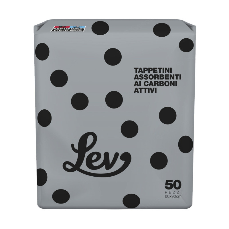 Lev Tappetini Igienici Carboni Attivi 60x90, 50pz