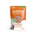 Schesir Soft Complete Nutrition in Gelatina 85g - Tonnetto con pollo e gamberetti