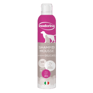 Inodorina Shampoo Mousse a Secco Delicato 300ml per Cani e Gatti