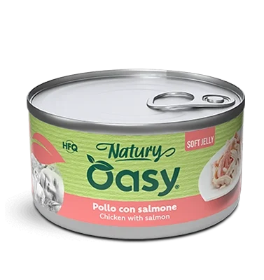 Oasy Natury Soft Jelly Pollo con Salmone 150gr