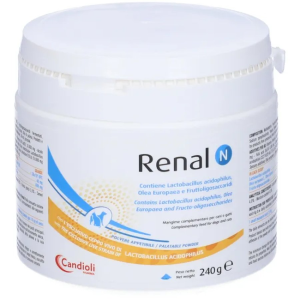 Renal N Integratore per Cani e Gatti 240g – Supporto della Funzione Renale e del Benessere Urinario