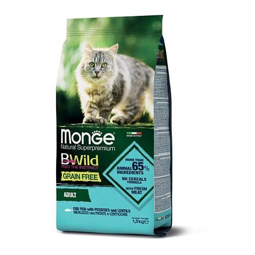 Monge BWild Grain Free Merluzzo con Patate e Lenticchie 1,5kg