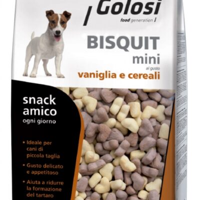 Golosi Biscotti Mini Vaniglia e Cereali per Cani - 300g