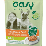 Oasy Straccetti in Salsa 100g - Salmone e Patate