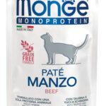 Monge Monoprotein Patè Bustine 85g - Manzo - Sterilised