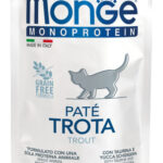 Monge Monoprotein Patè Bustine 85g - Trota - Kitten
