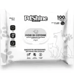 Salviette Detergenti Pet Shine 100pcs - Fiori di cotone