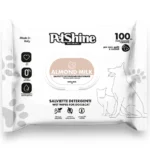 Salviette Detergenti Pet Shine 100pcs - Latte di mandorla