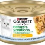 Gourmet Nature's Creations 85g - Filettini di Pesce dell'Oceano , Spinaci e Riso