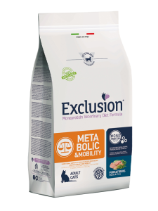 Exclusion Cat Metabolic & Mobility Maiale e Fibre 300g