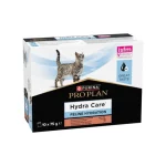 Purina Pro Plan Veterinary Diets Hydra Care Salmone – Alimento Complementare per l'Idratazione dei Gatti Adulti - 10x75g