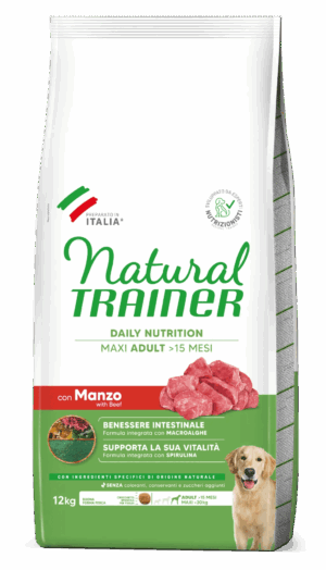 Natural Trainer Maxi Adult con Manzo 12kg