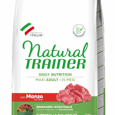 Natural Trainer Maxi Adult con Manzo 12kg