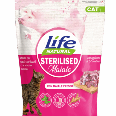 Life Cat Sterilised Maiale 800g