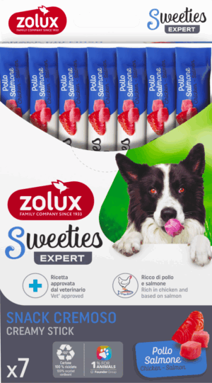 Zolux Sweeties Dog Salmone e Pollo 7x14g