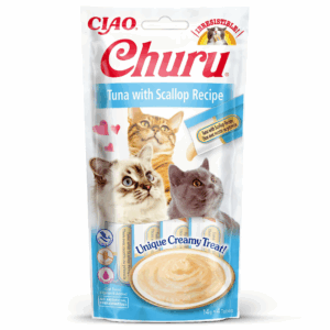 Churu Snack Cremoso con Tonno e Capesante 4x14g