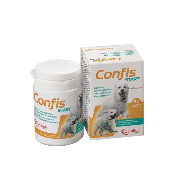 Confis Start Integratore Articolare per Cani 20 Compresse – Supporto a Mobilità, Articolazioni e Cartilagini