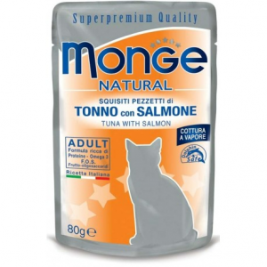 Monge Bustine Tonno e Salmone 80g