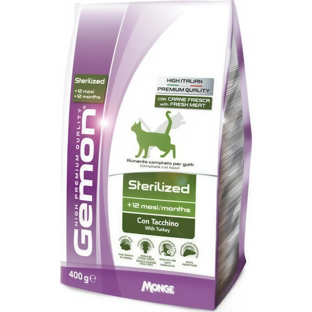 Gemon Sterilized con Tacchino 400g