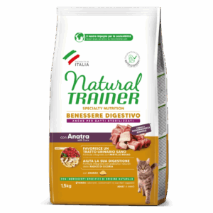 Natural Trainer Adult Benessere Digestivo con Anatra 1,5Kg