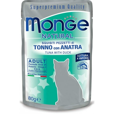 Monge Bustine Tonno e Anatra 80g